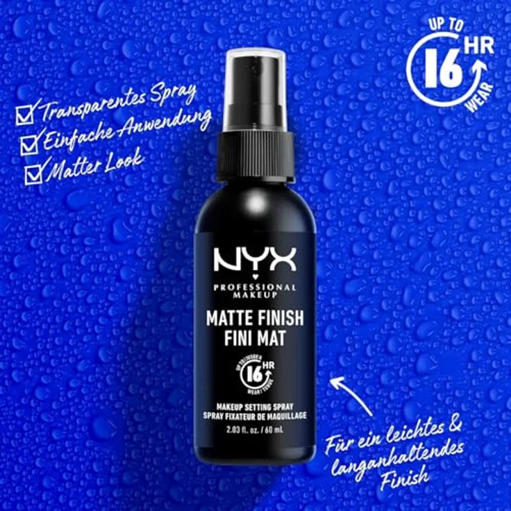 NYX PROFESSIONAL MAKEUP Setting Spray, Langanhaltende Fixierung, Vegane Formel, Mattes Finish, 2er Pack, 60 ml – Bild 3