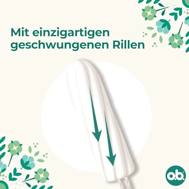 o.b. Organic Tampons Super, 100% Bio-Baumwolle, 16 Stück – Bild 3