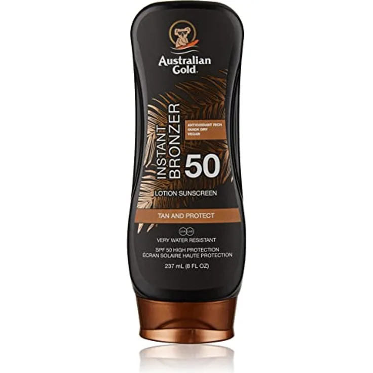 Australian Gold SPF50 Zonnebrand Lotion + Bronzer - 237 ml