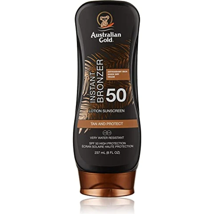 Australian Gold SPF50 Zonnebrand Lotion + Bronzer - 237 ml – Bild 1