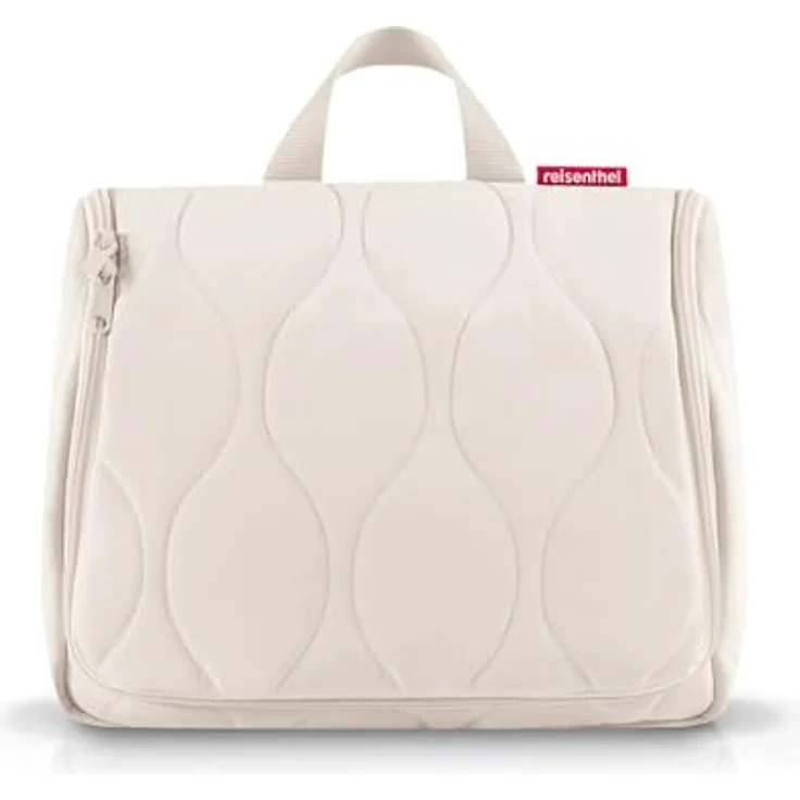 reisenthel toiletbag XL Puffer Stone, Kulturbeutel mit Haken, wasserabweisend, 4L Volumen, inklusive abnehmbarem Spiegel – Bild 2