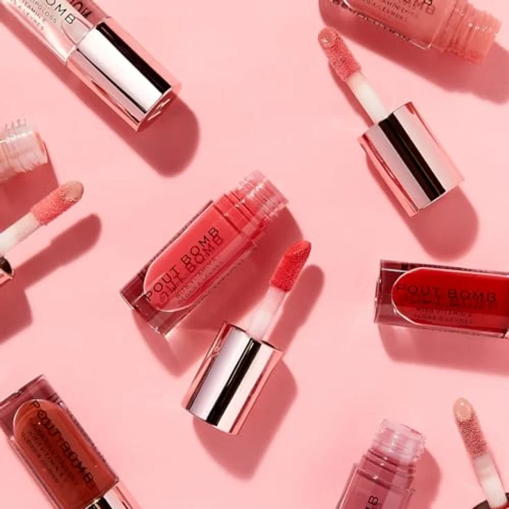 Makeup Revolution Pout Bomb Plumping gloss glaze - Ultimativer, Hochglänzender Lippgloss - Für Den Perfekten Schmollmund - 1 Stück – Bild 6