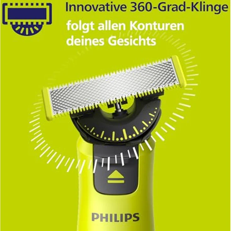 Philips OneBlade QP624/50, Ersatzklinge für Elektrorasierer mit langlebiger Schneidetechnologie – Bild 6