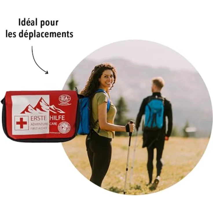 IEA Medical Erste-Hilfe-Set Outdoor, Kompaktes Komplettset mit 26 Teilen für Notfälle beim Wandern, Camping und Reisen – Bild 3