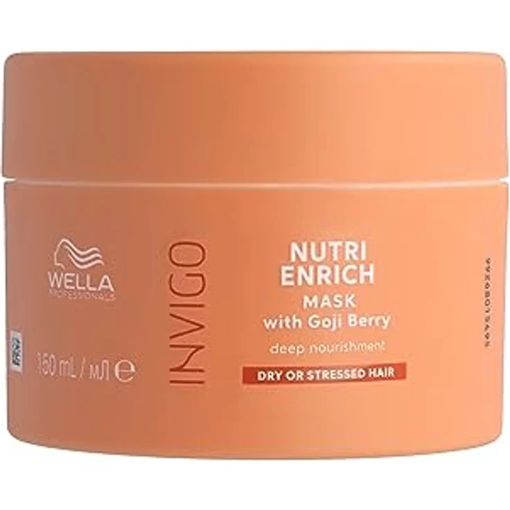 Wella Professionals Invigo Nutri Enrich Deep Nourishing Mask – Haarmaske mit Vitamin E und Panthenol – intensive Pflege für kaputtes Haar – gegen Frizz – 150 ml – Bild 1