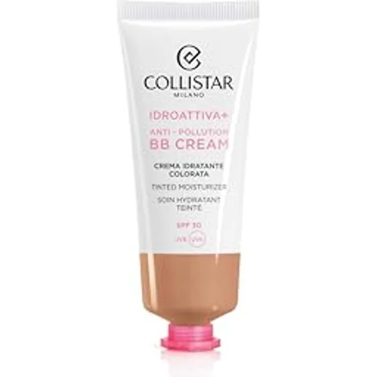 Collistar Idroattiva+ BB Cream Viso Antipollution, 100H Feuchtigkeit, SPF 30, Unmerkliche Textur, Nr. 3 Dunkel, 50 ml