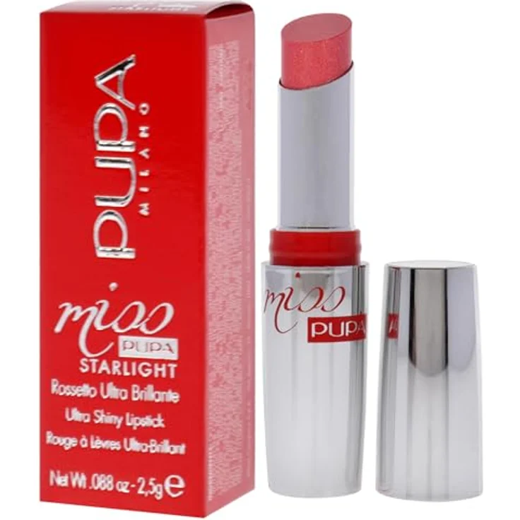 Pupa Milano Miss Pupa Starlight 705-Divine Diana, superglänzender halbtransparenter Lippenstift mit schimmerndem Finish, 2,5g – Bild 4