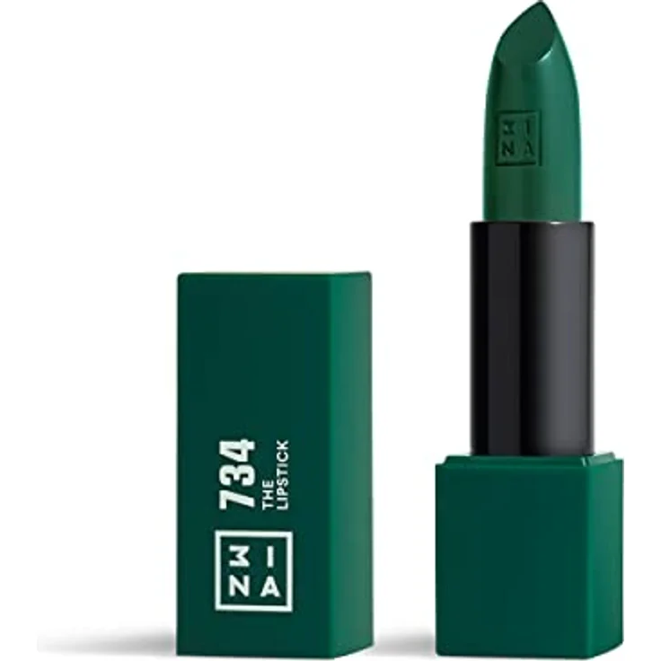 3INA The Lipstick Lippenstift Farbton 734, Grün, 4,5 g, hohe Pigmentierung, cremige Textur, vegan – Bild 1