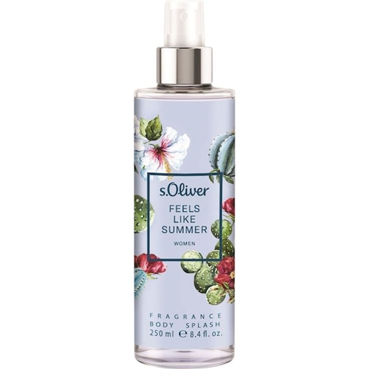 s.Oliver Feels Like Summer Fragrance Body Splash, Damendüfte, 250 ml – Sommer-Vibes für pure Lebensfreude