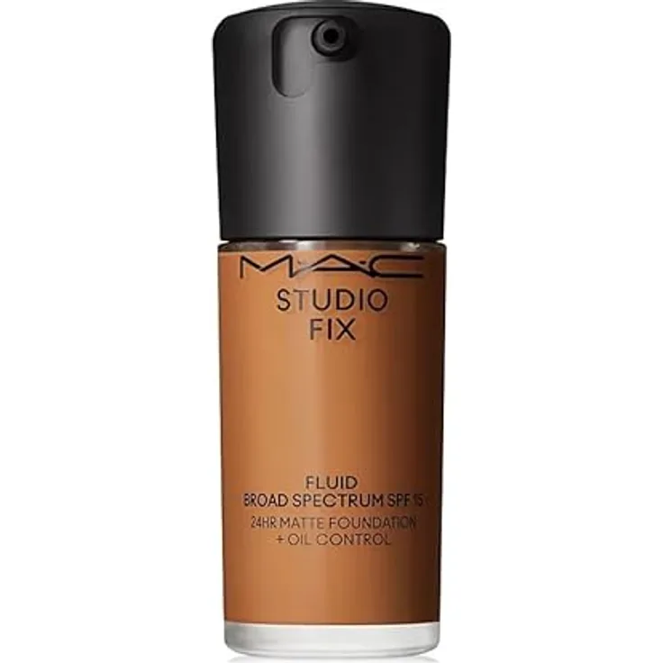 MAC Cosmetics Studio Fix Fluid SPF 15 24HR Matte Foundation + Oil Control, mattierendes Make-up für Damen, Farbton NC47, 30 ml