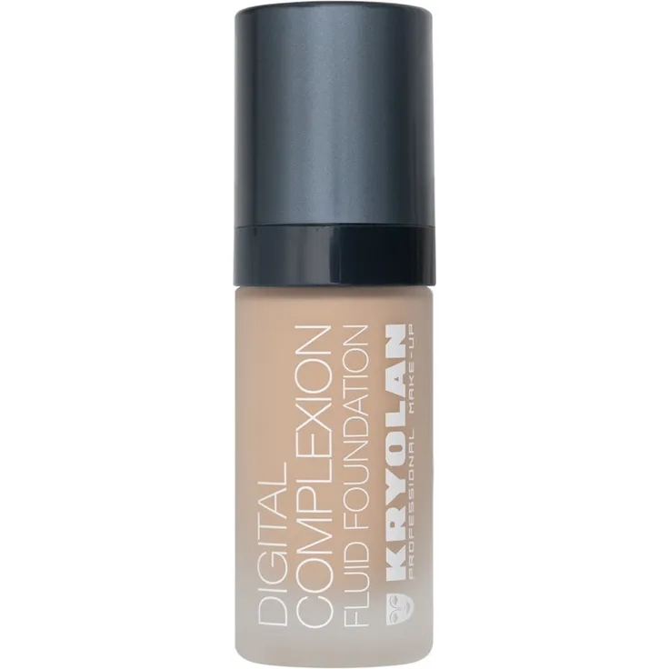 Kryolan Digital Complexion Fluid Foundation 30 ml, Silikonformel mit Airbrush-Effekt, Farbe Nr. P06