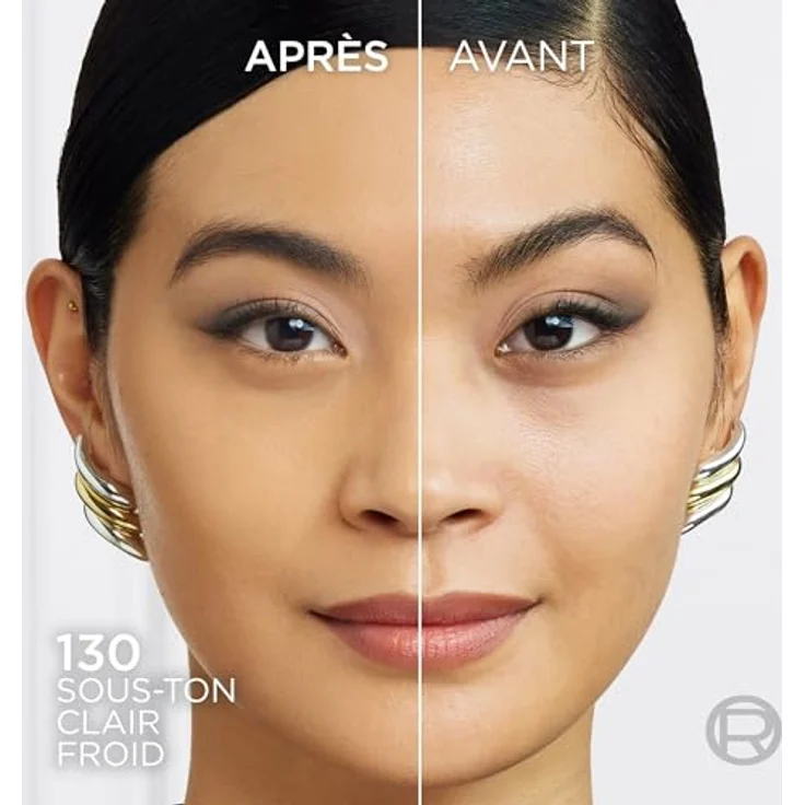 L'Oréal Paris Infaillible Skin Ink Foundcealer, 48H wasserfestes semi-permanentes Make Up, leicht wie ein Concealer, Light Cool 130, 15ml – Bild 5