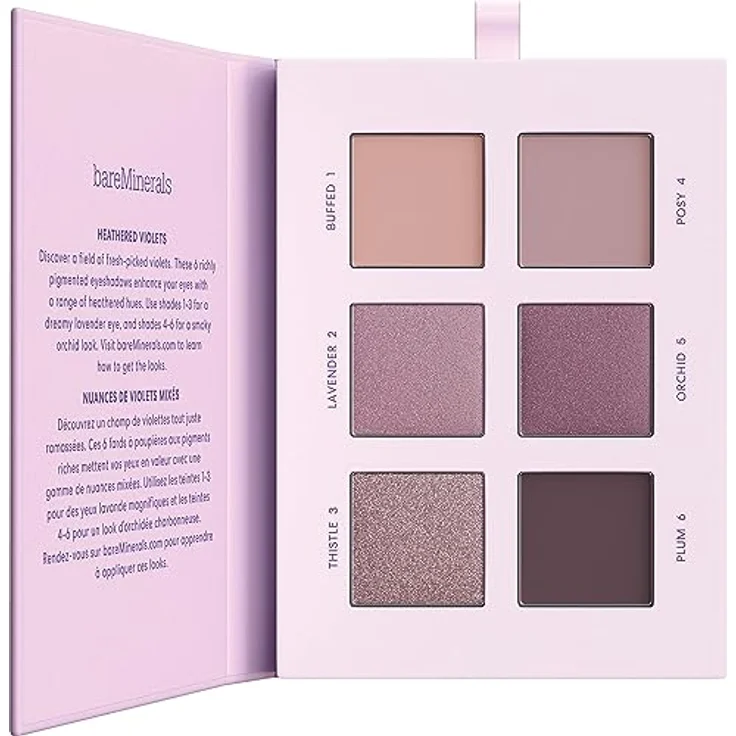 bareMinerals Mineralist Eyeshadow Palette, Lidschatten Palette mit 6 mineralischen Tönen für Damen, 7,8 g - inspirierte Farben wie Rosenholz und Violett – Bild 1