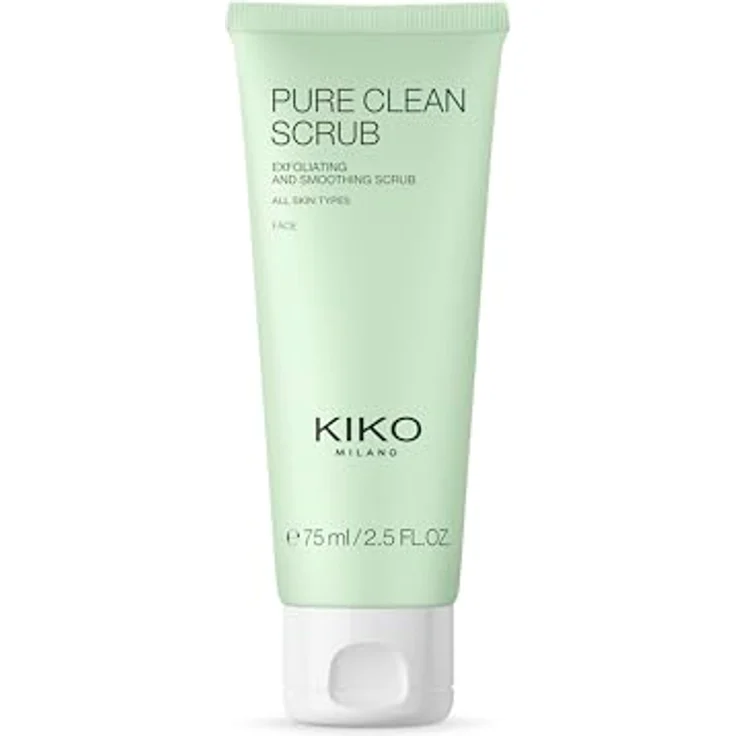 KIKO Milano Pure Clean Scrub, Gesichtsreinigungspeeling mit Hyaluronsäure und Granatapfelextrakt, 75 ml – Bild 1