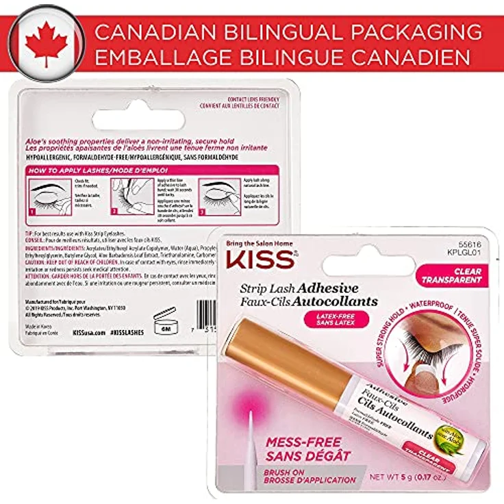 KISS Lash Glue Künstliche Wimpern Clear – Bild 6