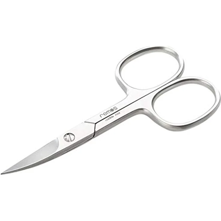 remos professional body care REMOS Nagelschere Edelstahl [INOX] 9.5cm, gebogene Klinge für präzisen Schnitt von Fingernägeln und dünnen Fußnägeln – Bild 1