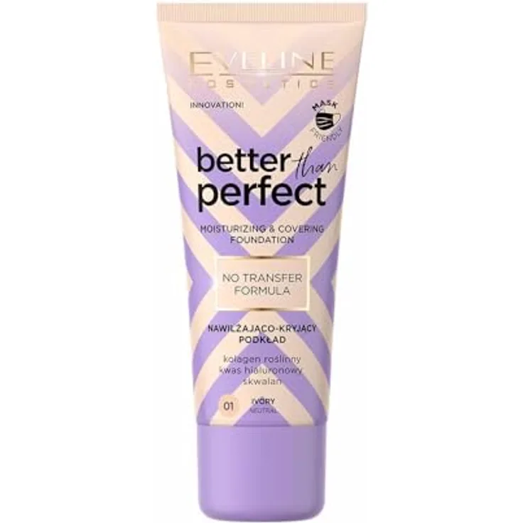 Eveline Cosmetics Better than Perfect, deckendes Make-up mit feuchtigkeitsspendender Wirkung, Farbton 1.5 Ivory Beige Neutral, 30 ml