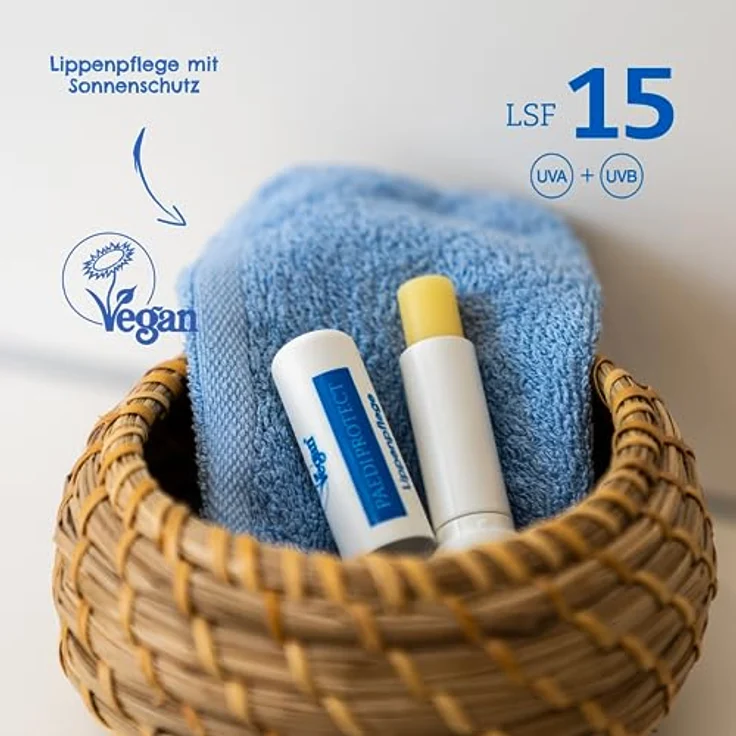 PaediProtect Lippenpflege LSF 15, vegane Lippenpflege mit Mango-Extrakt, parfümfrei, 4,7g – Bild 3