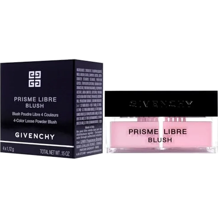Givenchy Prisme Libre Blush 4 Color Loose Powder Blush - 01 Mousseline Lilas 4x1,12 g - Rouge von Givenchy – Bild 4