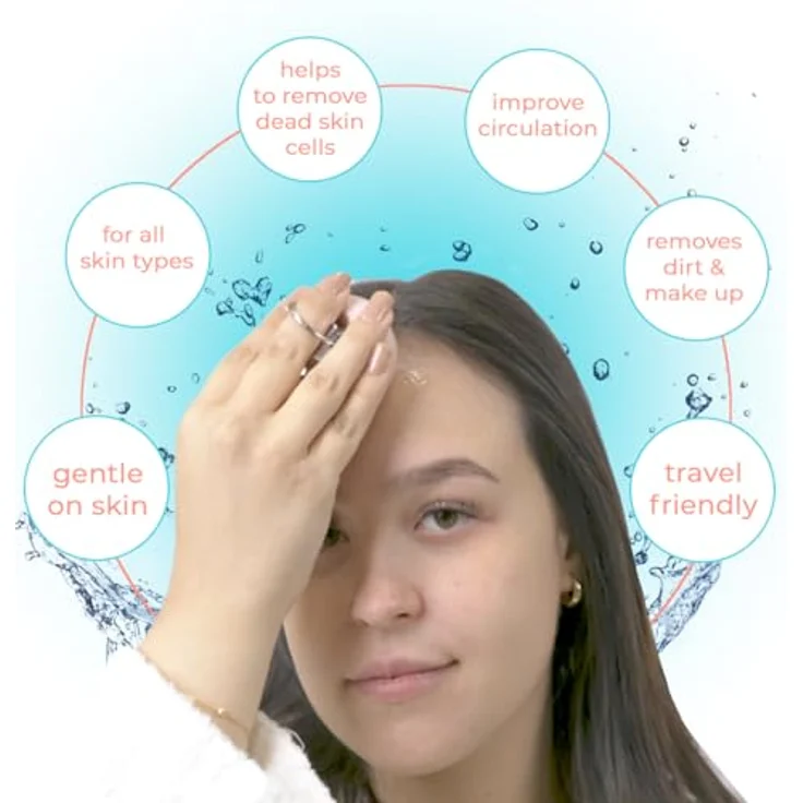 STYLPRO Routine Facial Cleansing Device, Gesichtsreinigungsgerät mit einstellbaren Schallvibrationen und weichen Silikonborsten, wasserdicht, wiederaufladbar – Bild 4