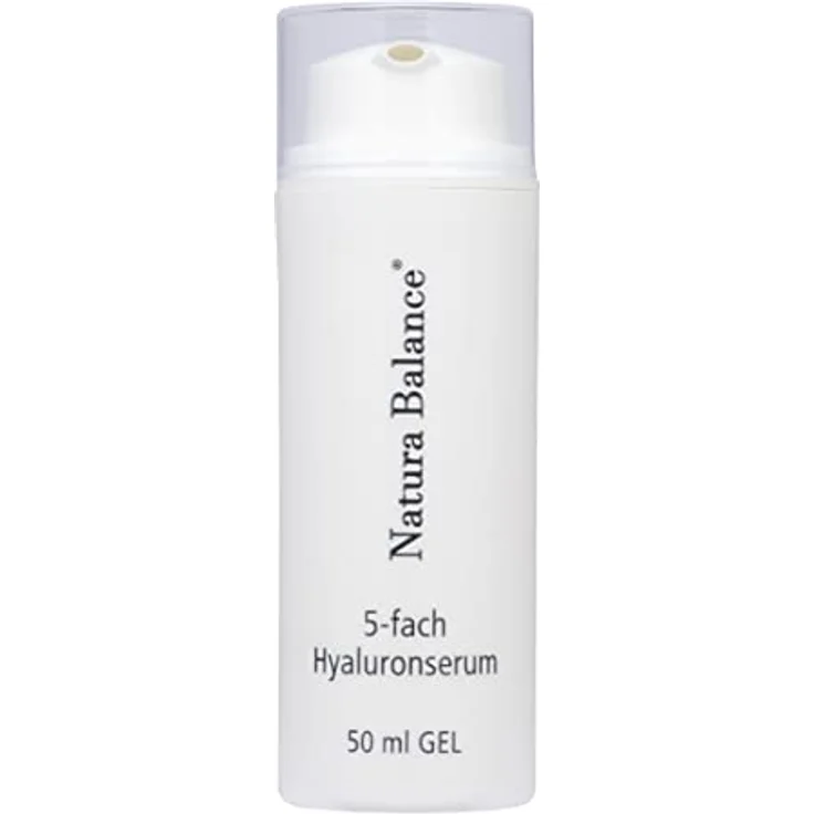 Natura Balance 5 fach Hyaluron Serum Gel, 50ml Anti-Aging Feuchtigkeitsbooster mit 5 Hyaluronsäuretypen, vegan, Made in Germany – Bild 3