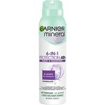Garnier Mineral 6-in-1 48H Anti-Transpirant mit Moringa & Mineralite, Blumig Frisch, 150 ml