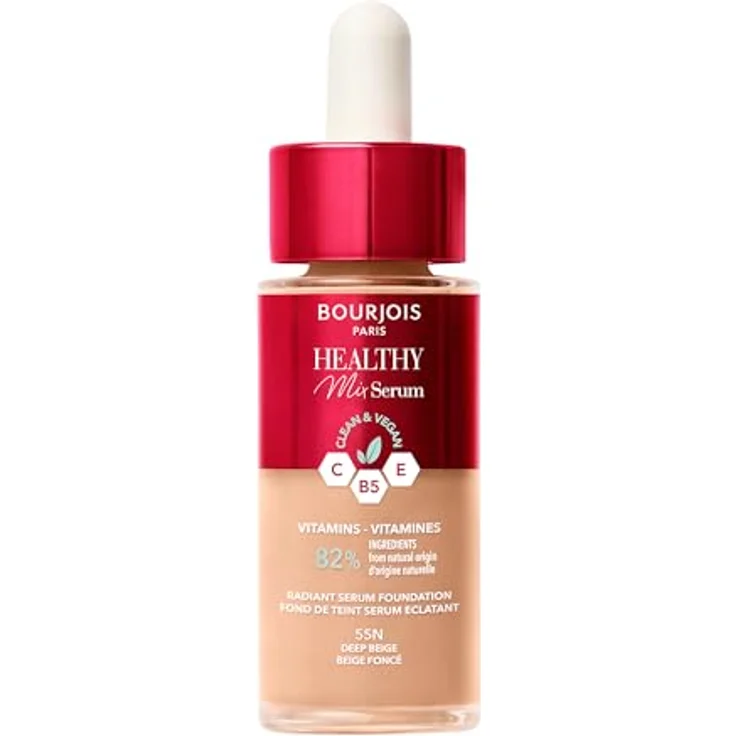 Bourjois Healthy Mix Clean Basisserum, 55 N, Dunkelbeige, 30 ml – Bild 1