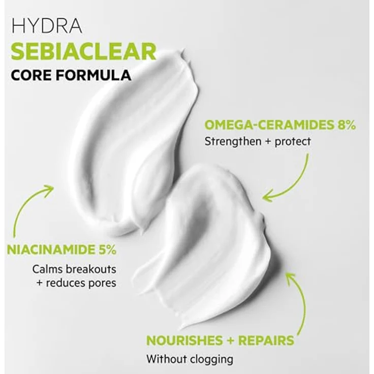 SVR Hydra Sebiaclear – Anti-Markierungen – reparierende feuchtigkeitsspendende Pflege – für empfindliche Haut zu Akne – 40 ml Tube aus recyceltem Material – Bild 2