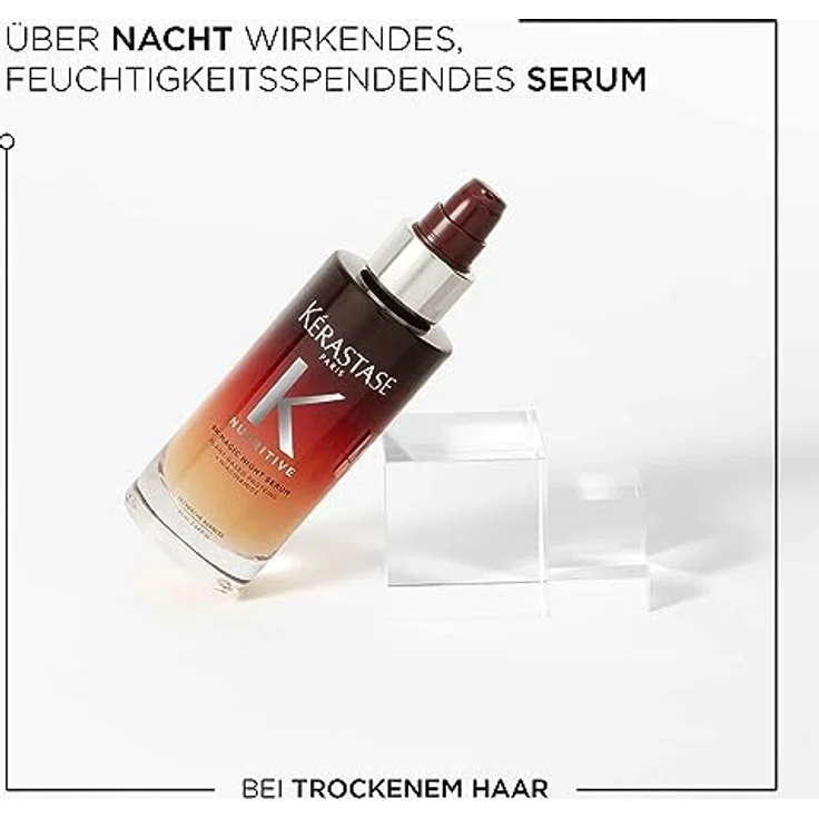 Kérastase Nutritive, Nachtserum für normales bis leicht trockenes Haar, Nährend und glättend für mehr Glanz und Geschmeidigkeit, Ohne Parabene, 8H Magic Night Serum, 90 ml – Bild 2