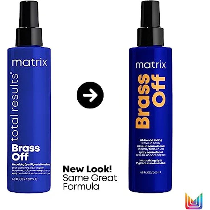 Matrix All-In-One Toning Spray für brünettes Haar zur Neutralisation von Kupferstichen, Mit Blau-Pigmenten, Brass Off Spray, 200ml – Bild 2