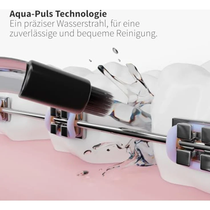 Zahnheld Aufsteckbürsten Zahndusche Ersatzdüsen Deep Care, 3 Stück Schwarz, für Zahnpflege und effektive Reinigung von Zahnzwischenräumen, passend für Zahnheld Munddusche Aquadent – Bild 2