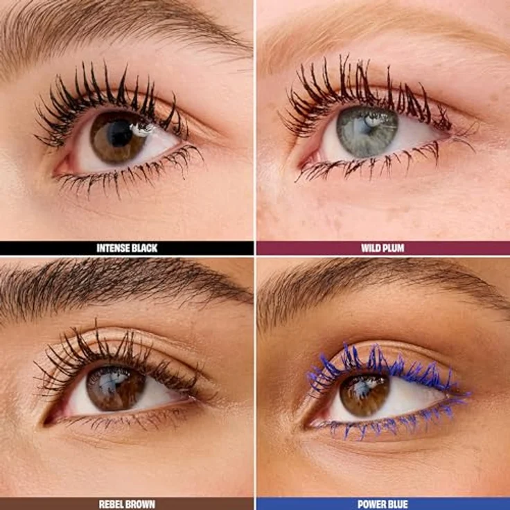 Benefit BADgal BANG! Volumenspendende Mascara für Damen, 8,5 g - Limitierte Farben Wild Plum, Power Blue, Rebel Brown, 36 Stunden Halt – Bild 2