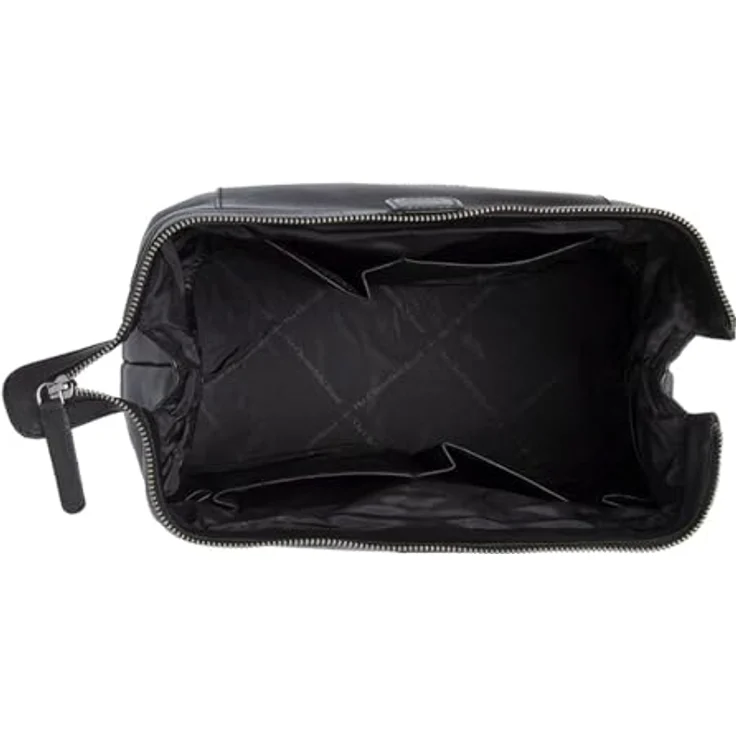 The Chesterfield Brand Biassa Kulturbeutel, Leder Necessaire 28 cm, Schwarz, mit Innenfächern für optimale Aufbewahrung (6 l) – Bild 4