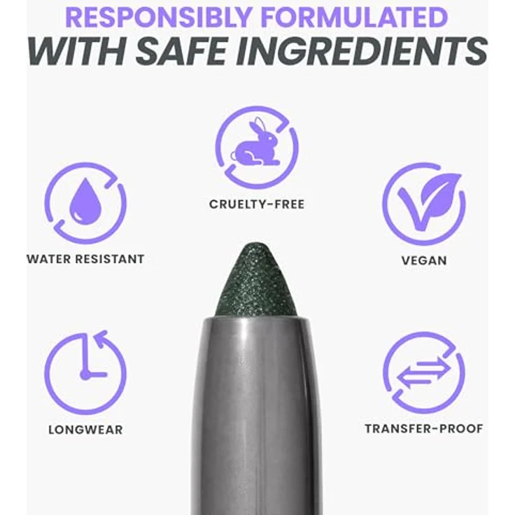 WONDERSKIN IYKYK Lidschatten-Stift, Farbton Green Smoke, 1.4 g, vegan, intensiv pigmetiert mit Glitzereffekt – Bild 4