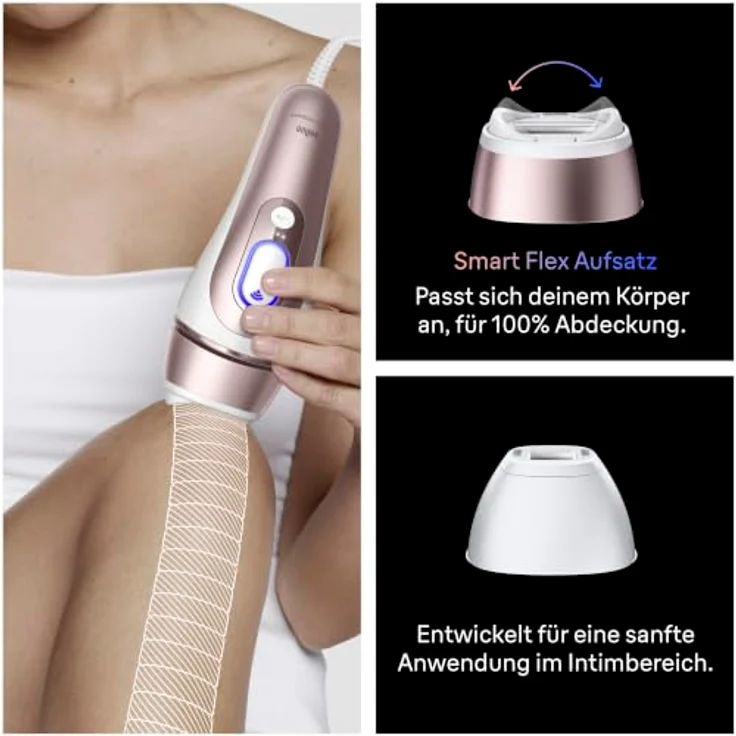 Braun Smart IPL Skin i-expert Pro 7 PL7211, Licht-Haarentferner mit präzisem Behandlungskopf und Hauttonerkennung – Bild 6