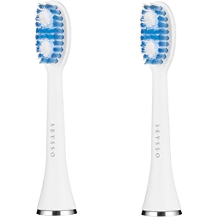 Seysso Oxygen Ultra Clean Tips, Ersatzbürstenköpfe für Schminkpinsel, 2 Stück, Blau