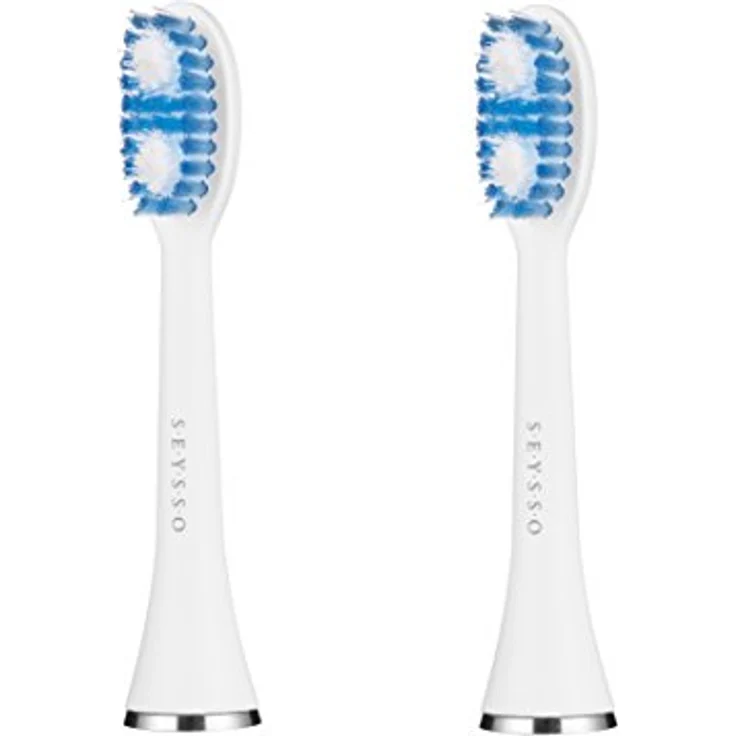Seysso Oxygen Ultra Clean Tips, Ersatzbürstenköpfe für Schminkpinsel, 2 Stück, Blau – Bild 1