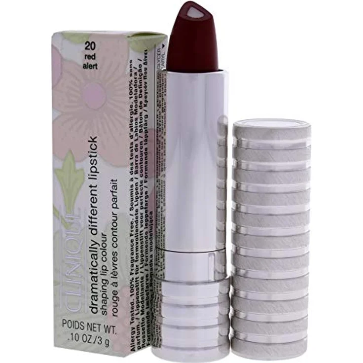 Clinique Dramatically Different Lipstick Red Alert, Farbton: Rot, mit einem glänzenden Finish, Inhalt: 3 g – Bild 4
