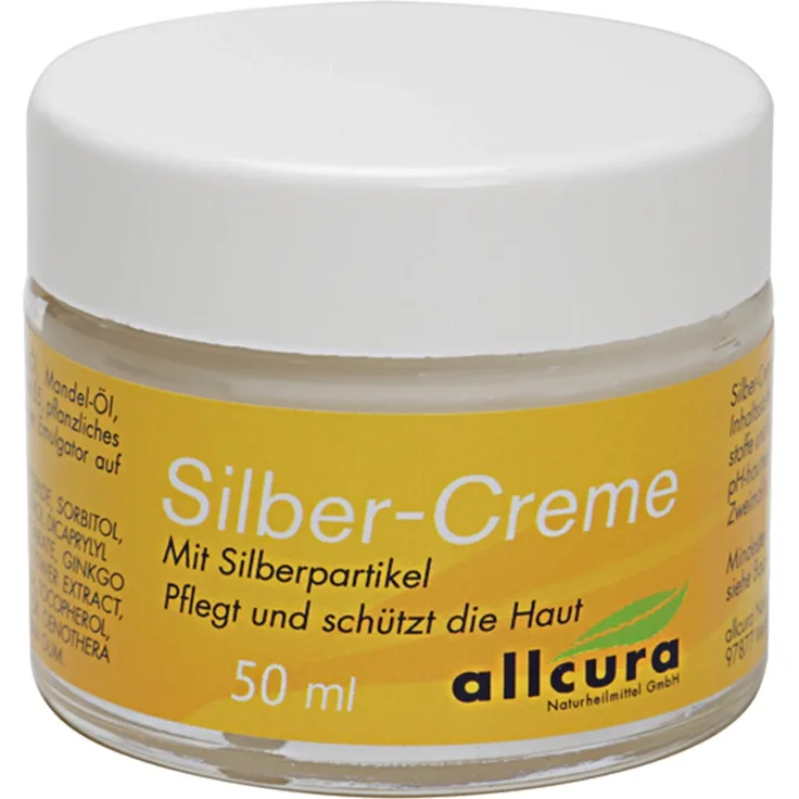 Allcura Silber Creme, 50 ml, pflegt und schützt empfindliche Haut mit natürlichen Ölen