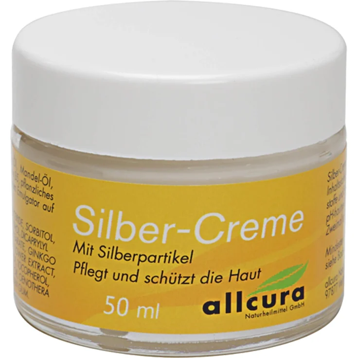 Allcura Silber Creme, 50 ml, pflegt und schützt empfindliche Haut mit natürlichen Ölen