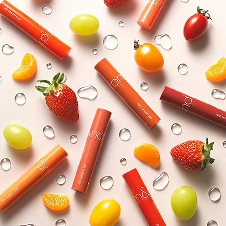 rom&nd Saftige dauerhafte Tönung 5,5g, hochpigmentierte Lippenfarbe in Jujube, langanhaltender Glanz – Bild 4