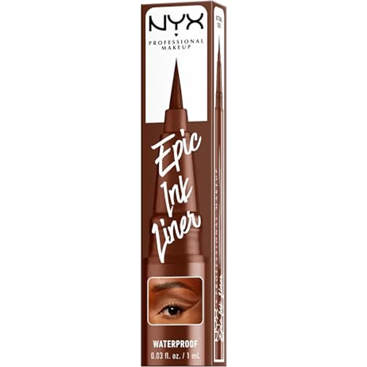NYX Professional Makeup Epic Ink Liner, Eyeliner mit präziser Spitze in der Farbe Graham Cracker, vegan und wasserfest, 1 ml – Bild 8