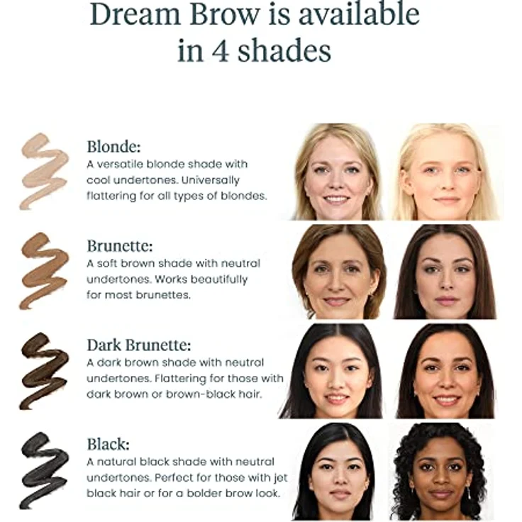 WONDERSKIN Wonder Blading Dream Brow, Langanhaltendes Augenbrauen-Gel in Brunette, 3 ml, wasserfest mit praktischem Pinsel – Bild 7