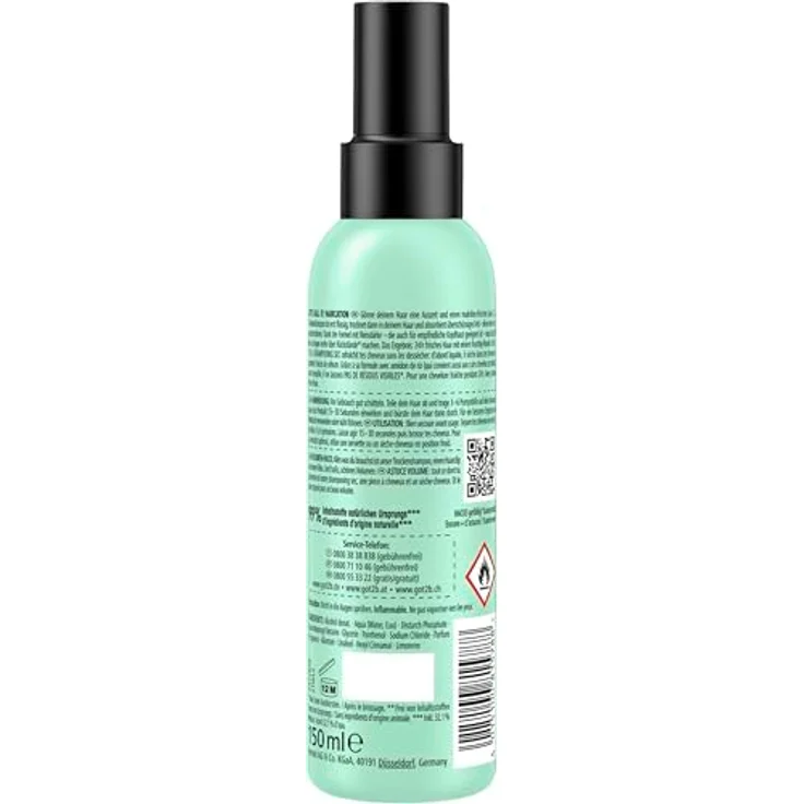 Got2b Trockenshampoo Extra Pflege Liquid-to-Dry Spray (150 ml), Trockenshampoo ohne sichtbare Rückstände mit 24 h fruchtig-floralem Duft – Bild 3
