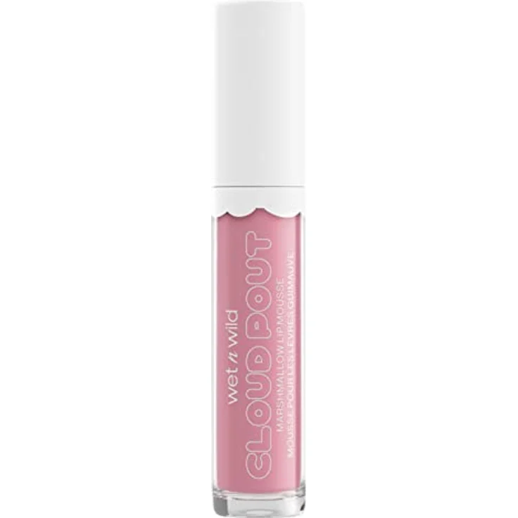 Wet n Wild Cloud Pout Marshmallow Lip Mousse, flüssiger Lippenstift in Cloud Chaser, 3 ml, vegan, mit Satin-Effekt – Bild 3