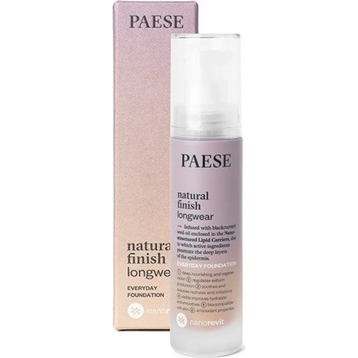 Paese Nanorevit Dugotrway, Foundation Make-up mit natürlichem Finish, 03 Sand, 30 ml