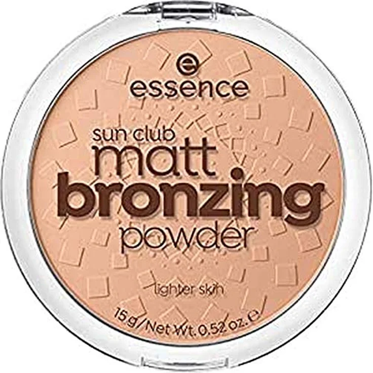 essence sun club matt bronzing powder, Bronzer, Nr. 01, Nude, mattierend, matt, für trockene Haut, für unreine Haut, vegan, ohne Alkohol, ohne Konservierungsstoffe, ohne Parabene, 1er Pack (15g) – Bild 1