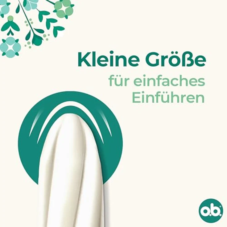 o.b. Organic Tampons Mini, 100% Bio-Baumwolle, für leichte bis mittlere Tage, OEKO-TEX 100 zertifiziert – Bild 6