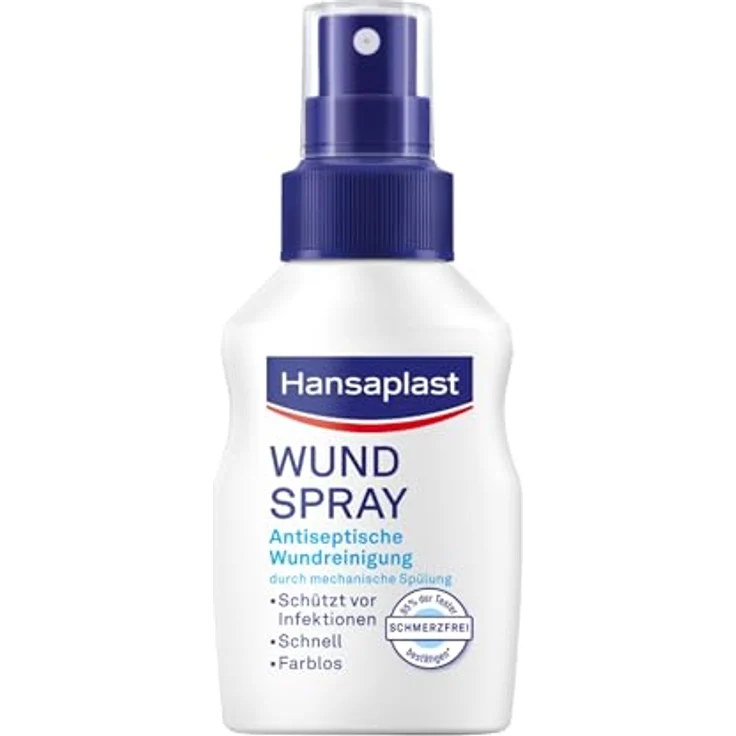 Hansaplast Wundspray zur antiseptischen Wundreinigung, 50 ml Spray – Bild 1