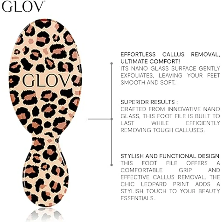 GLOV Nano Glass Foot File, Pediküre Feile für geschmeidige Füße, entfernt Hornhaut und hydratisiert 1 St. – Bild 2